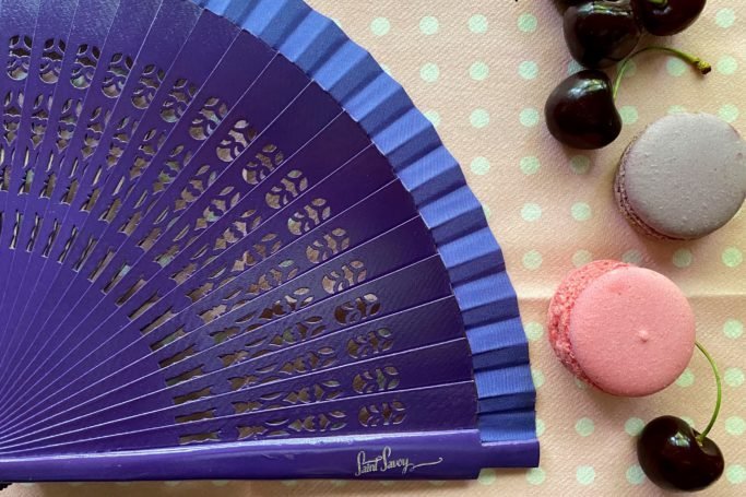 Holzfächer »COCO« Violett