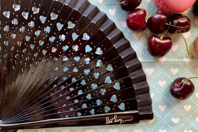 Hand-Fan "FORTUNA" Black