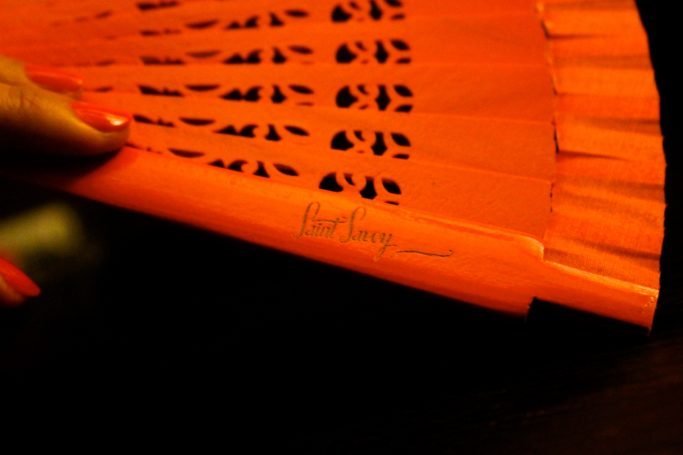 Hand-Fan "COCO" Orange - Image 2
