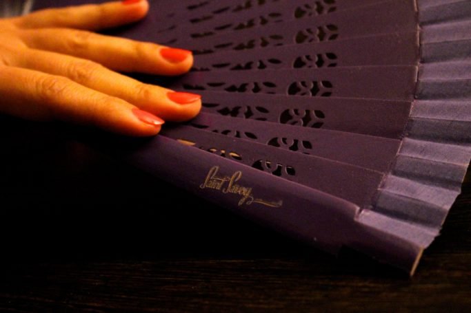 Hand-Fan "COCO" Purple - Image 2