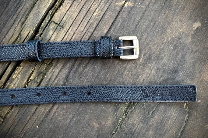 Leather Belt - Caviar
