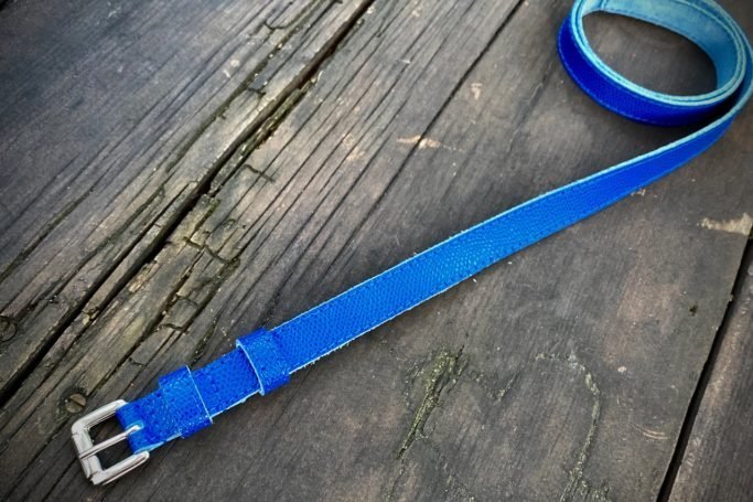 Leather Belt - Lapis - Image 2