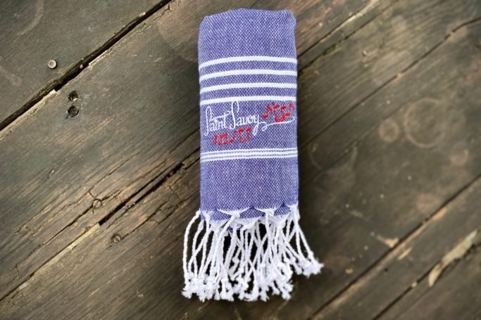 Vintage Baumwolltuch Petit Marine