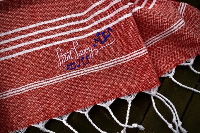 Vintage Baumwolltuch Petit Rot – Bild 2