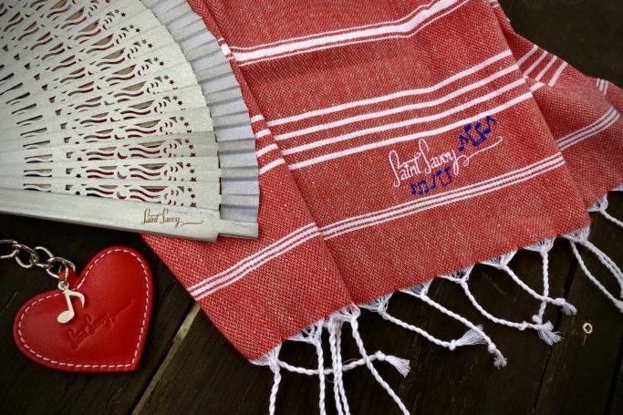 Vintage Baumwolltuch Petit Rot – Bild 3