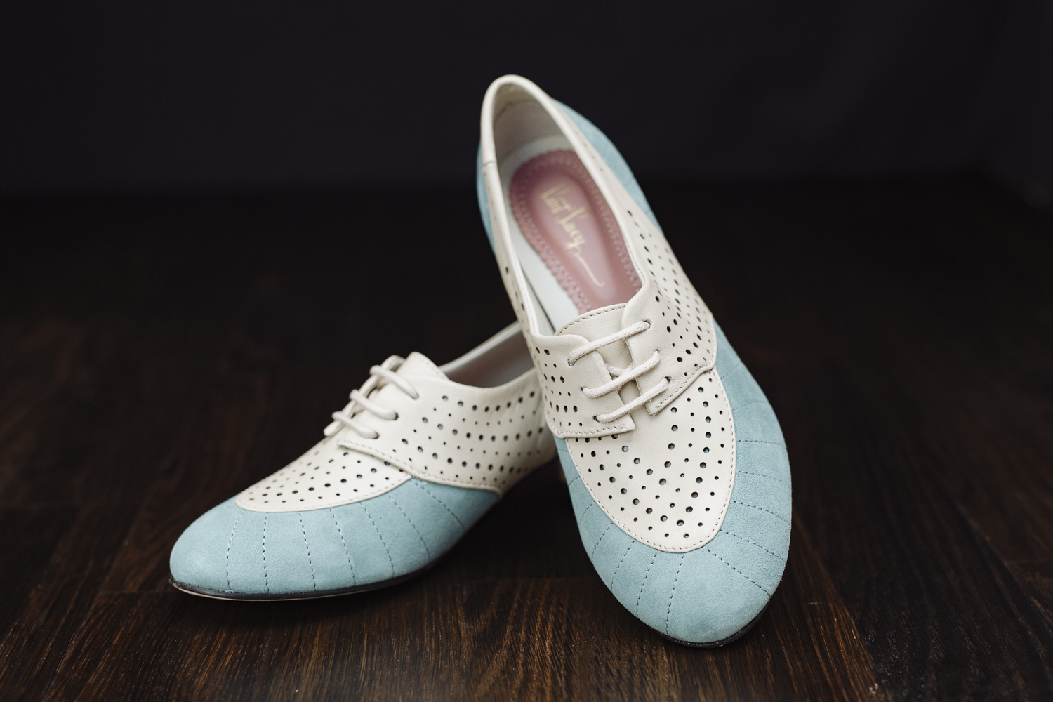 Ladies Shoe, Retro , Vintage Style green , Blue, Cream, White, Leather