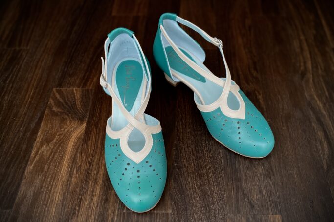 Saint Savoy Shoe, Vintage Green Cinema Derby
