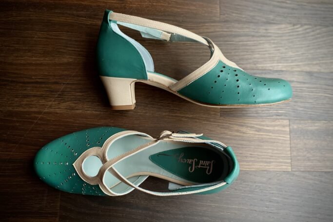 Saint Savoy Shoe, Vintage Green Cinema Derby