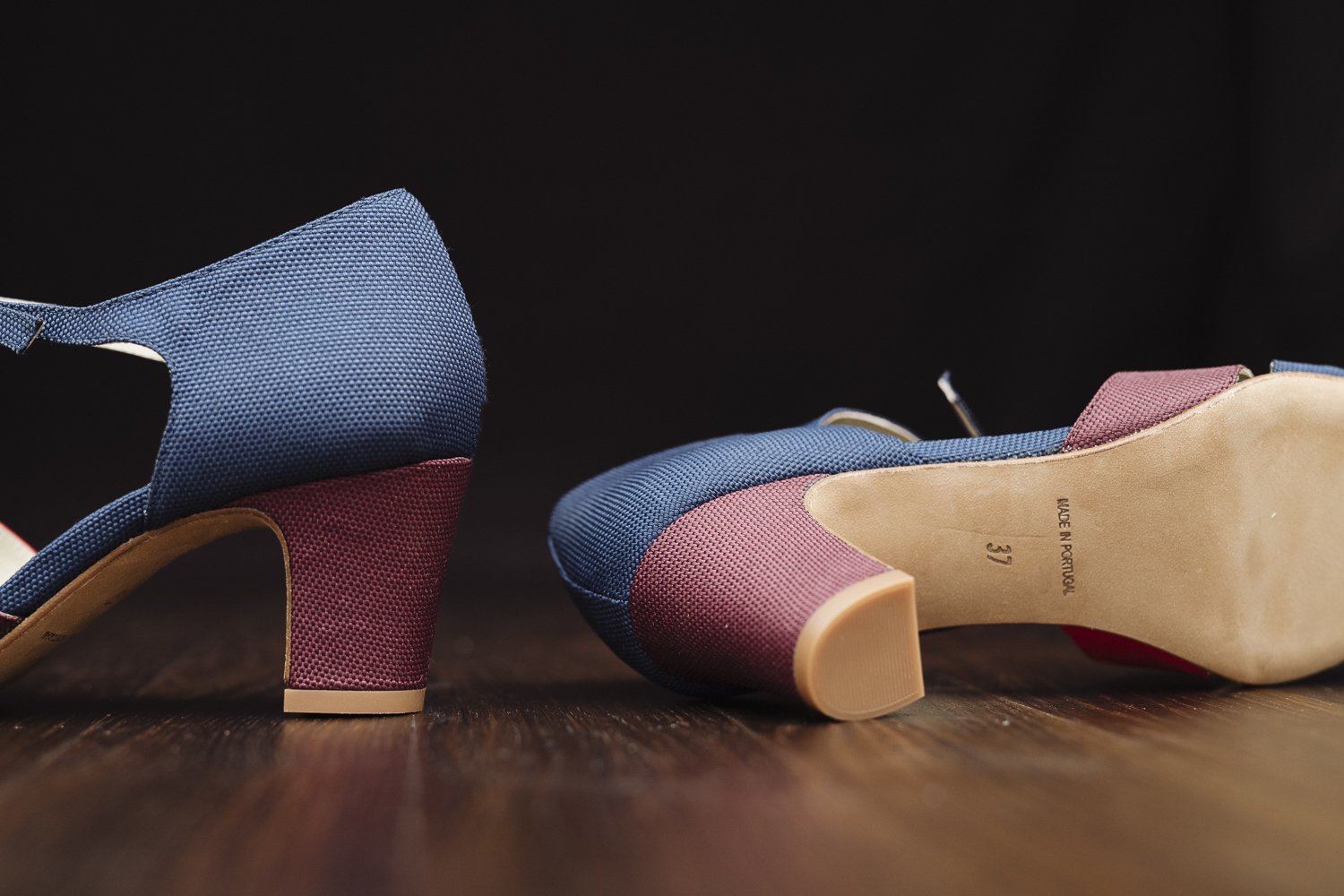Vintage heels for dancing non leather, vegan 5cm heel