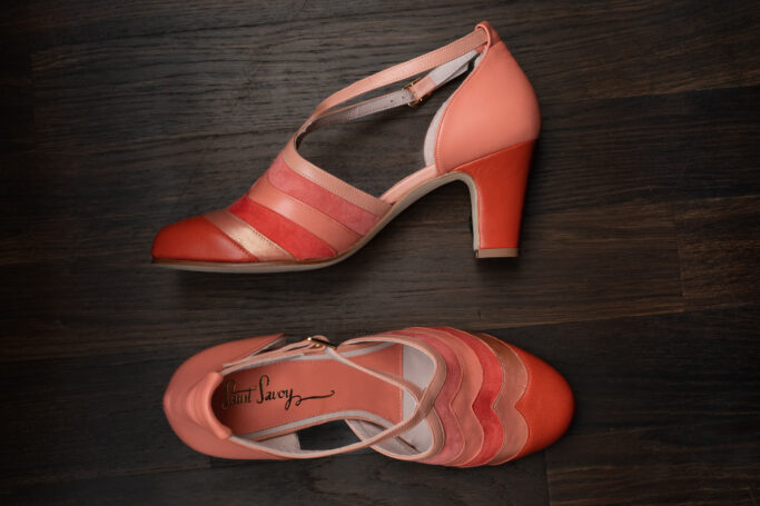 Comfortable high heel shoes, retro design, vintage look 20s, 30s, 40s, 50s, 60s