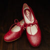 Retro shoes with short heels, soft padded footbed, ethical production, hand made in Europe, Worldwide shipping