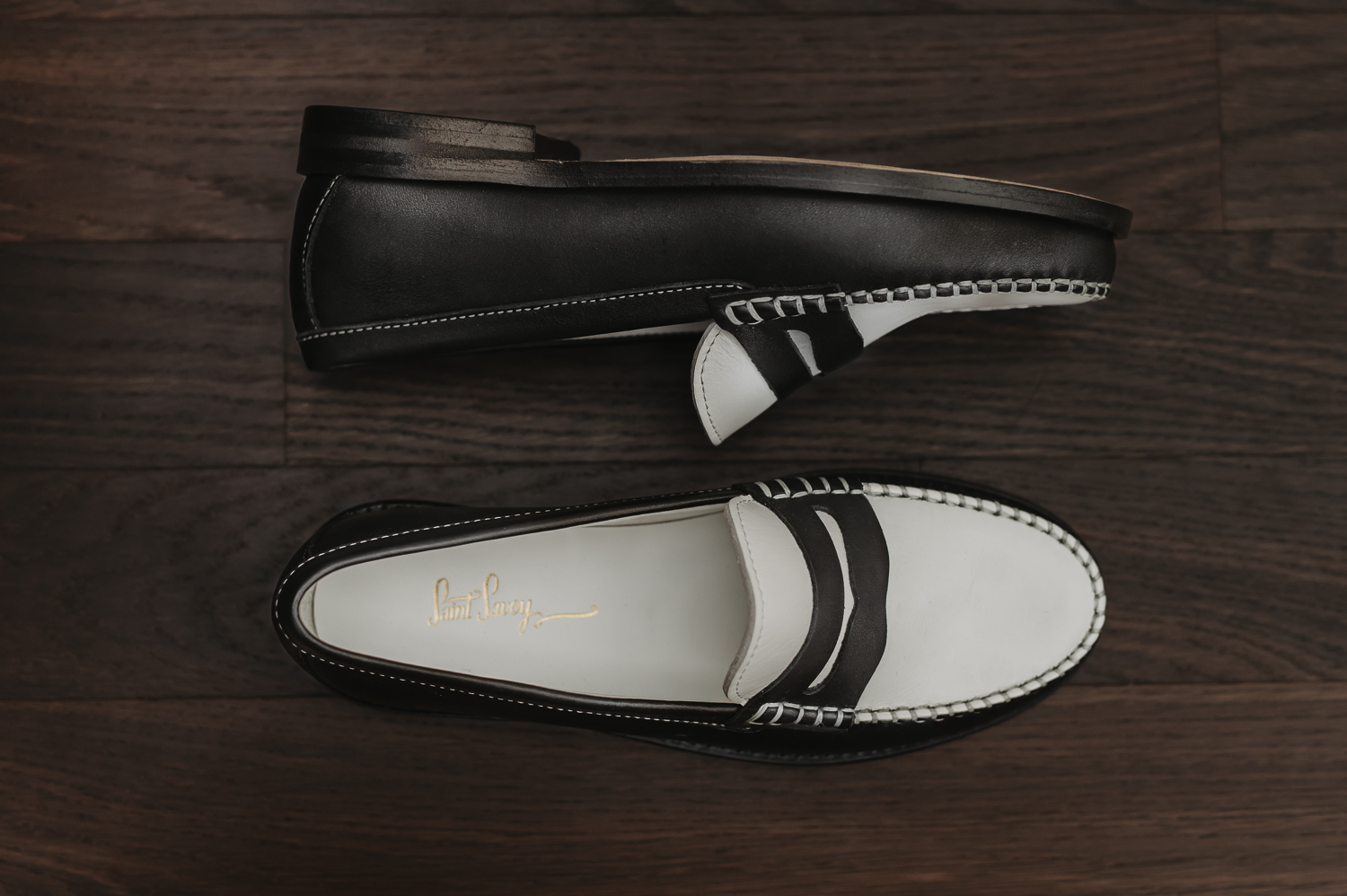 Black and White leather, Retro mens shoe, Ladies shoe, 1920s, 1930s, 1940s, 1950s