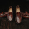 Vintage shoe for dancing and outdoor wear, full leather, sustainably produced in Portugal, Worldwide shipping, Small business