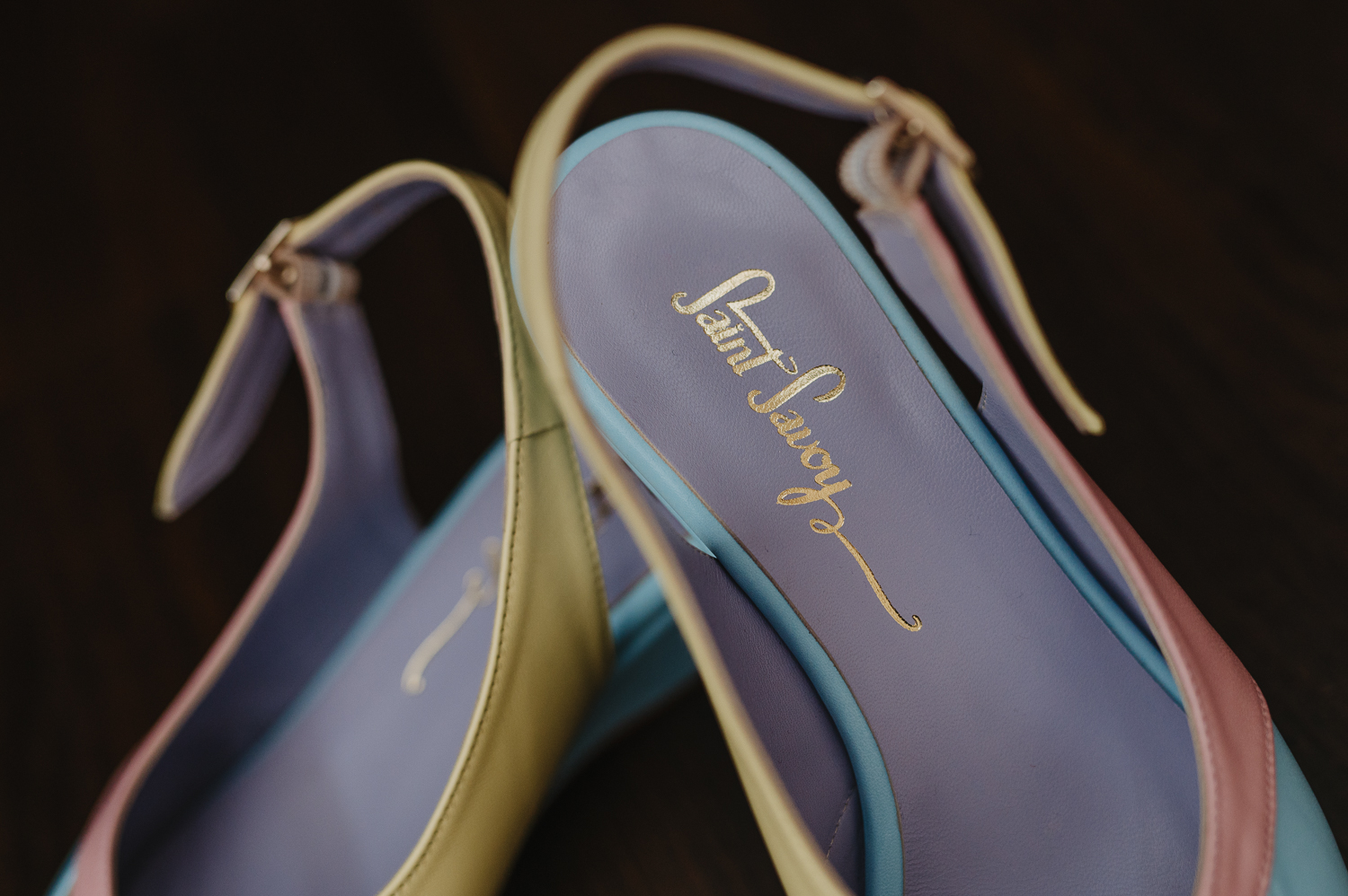 Wedges shoes, pastel colors pink, yellow , light blue, leather shoes, vintage style shoes, retro shoes